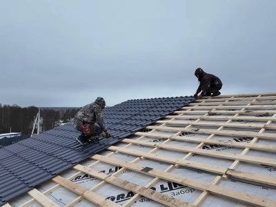 Утепление крыши, монтаж кровли в Московском